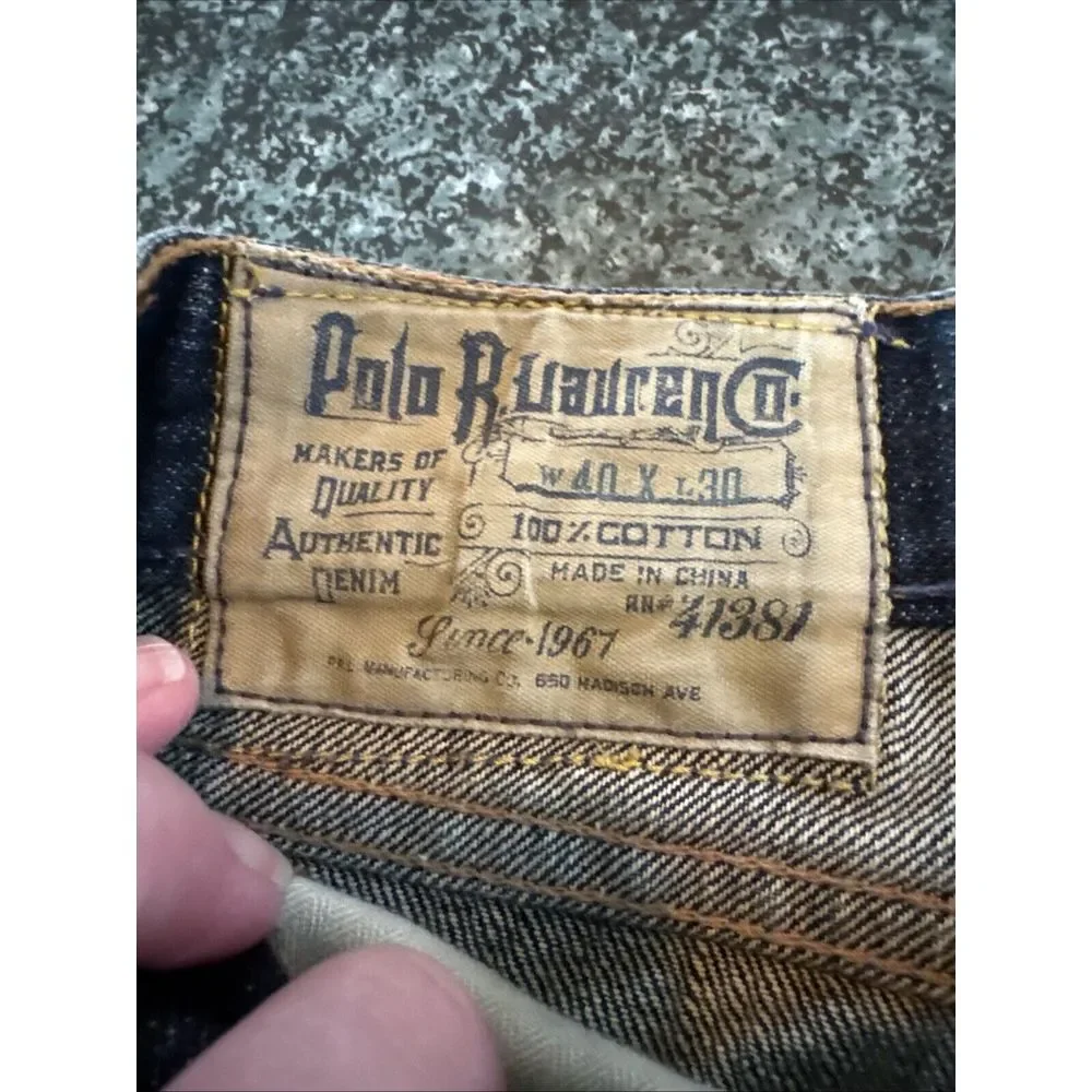 Polo Ralph Lauren 15941‎ Classic Fit 067 Jeans Mens  40x28 Length Altered